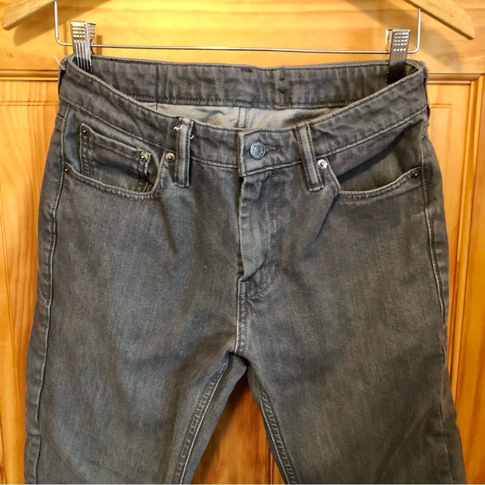 Mens Levi’s 511 Slim Faded Black/Gray Commuter Stretch Jeans Pants Size 30 x 32